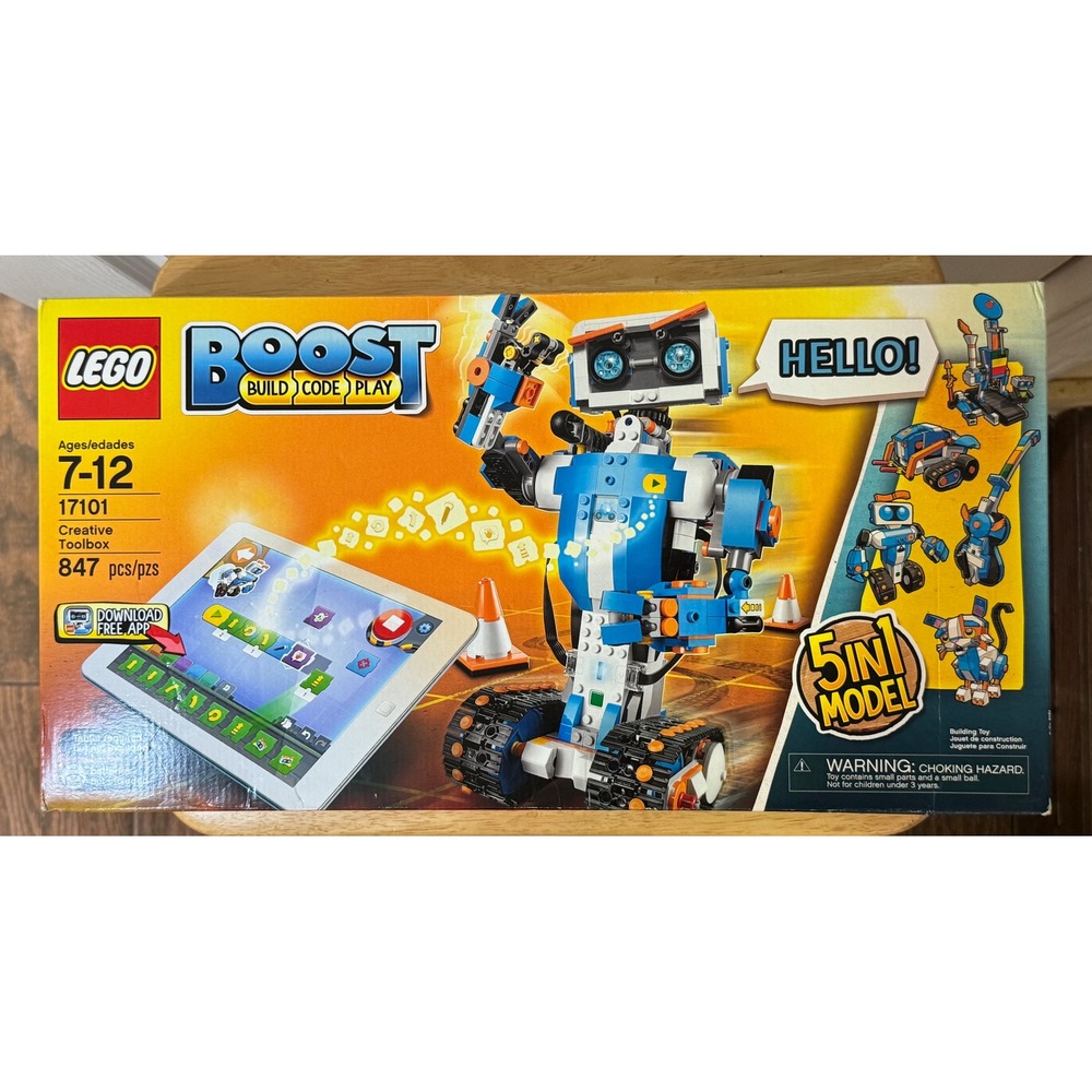 LEGO Boost Creative Toolbox 17101 Robot Set Pieces 5-in-1 Model New Sealed Box